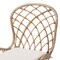 Baxton Studio Sabelle Modern Bohemian Natural Finished Teak Wood and Greywashed Rattan 2-Piece Dining Chair Set 231-2PC-12822-ZORO - alternate 5
